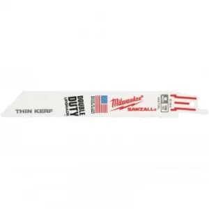 Milwaukee Heavy Duty Demolition Reciprocating Saw Blades 150mm Pack of 5