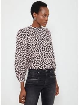 Mint Velvet Elle Floral Print Full Sleeve Top - Multi