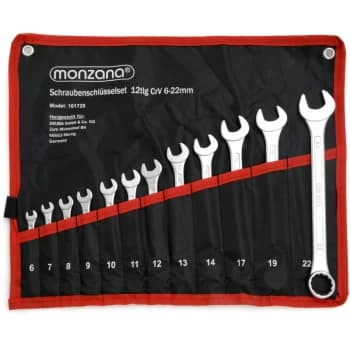 Monzana - 25 pcs Open-ended Spanner and Ring Spanner Set - 6-32mm - Tool Steel 2