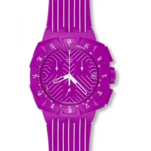 Unisex Swatch Pink Chronograph Watch