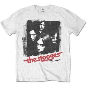 Iggy & The Stooges - Four Faces Mens X-Large T-Shirt - White