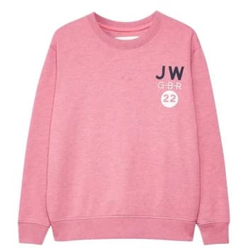 Jack Wills Finch Boyfriend Crew Neck Sweatshirt - Pink