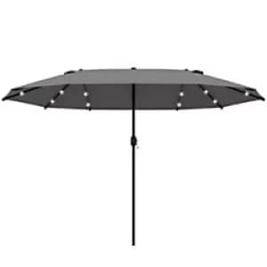 Outsunny Umbrella 84D-106CG Steel, Polyester Dark Grey