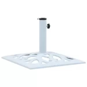 Vidaxl Umbrella Base White 12 Kg 49cm Cast Iron