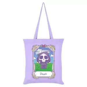 Deadly Tarot Death Kawaii Tote Bag (One Size) (Lilac)
