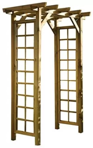 Rowlinson Square Top Wooden Garden Arch