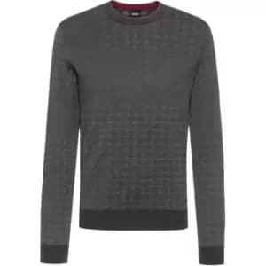 Boss Anstooth Knit Jumper - Grey