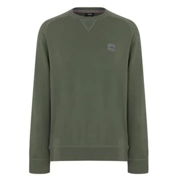 Hugo Boss Westart Crewneck Sweatshirt Open Green Size M Men