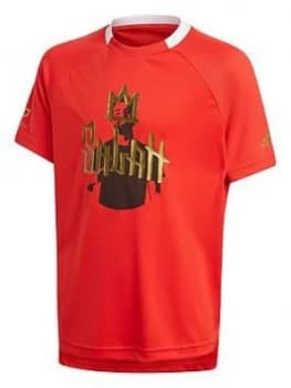 Adidas Mo Salah Short Sleeved T-Shirt - Red