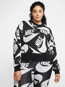 Nike Nsw Icon Clash Sweatshirt (Curve) - Black
