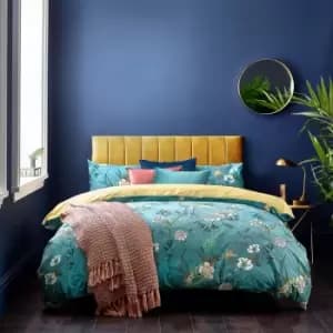 Furn. Kasumi Duvet Cover and Pillowcase Set Blue