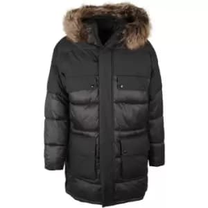 Barbour International Contrast Redford Parka Quilted Jacket - Black