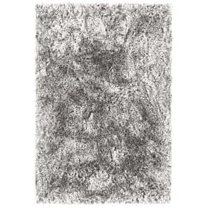 Asiatic Plush Shaggy Rug - 50 x 150cm - Silver