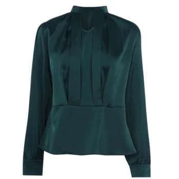 Biba Keyhole Blouse - Forest