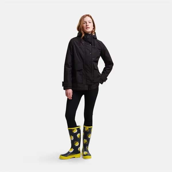 Regatta Orla Kiely Swing Waterproof Jacket - Black(Shadow Elm Yellow) 12