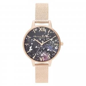 Olivia Burton Womens Celestial Mesh Watch - Rose Gold
