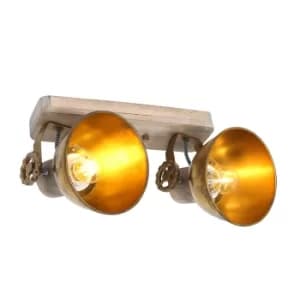 Gearwood Twin Spotlight Old Bronze
