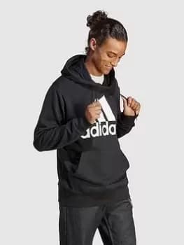 adidas Sportswear Essentials French Terry Big Logo Hoodie - Black Size M Men