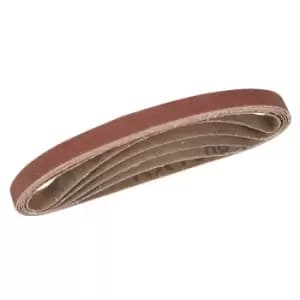 Silverline Sanding Belts 10 x 330mm 5pce 40, 60, 2 x 80, 120G 338767