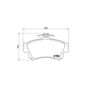 Front Brake Pad Set BREMBO P 54 036