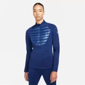 Nike Therma Zip Top Womens - Blue