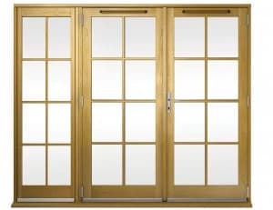Wickes Albery Georgian Bar Solid Oak Laminate French Doors 6ft with 1 Side Lites 600mm