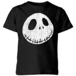 The Nightmare Before Christmas Jack Skellington Crinkle Kids T-Shirt - Black - 11-12 Years