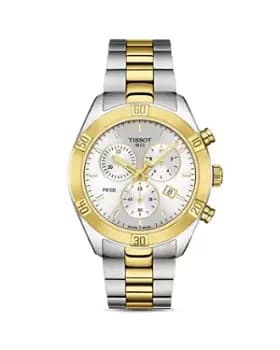 Tissot Pr 100 Sport Chic Two-Tone Link Bracelet Chronograph, 38mm