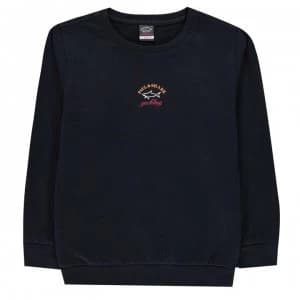 Paul And Shark Crew Junior Boys Basic Logo Sweatshirt - Navy 013