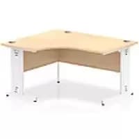 dynamic Left-hand Desk Impulse ICDLW14WMPE Maple 1400 mm x 25mm x 730 mm