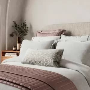 Bedeck of Belfast Avita Geo Scallop Kingsize Duvet Cover, White