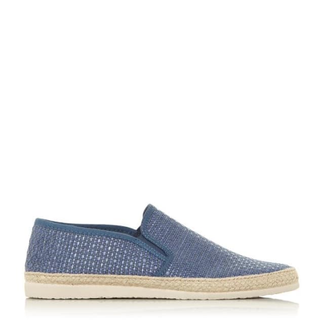 Dune 'Fury' Slip On Espadrille Shoes - 8 - blue