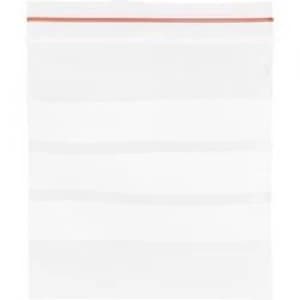 Grip seal bag with write on panel W x H 120 mm x 170 mm Transparent Polyethy