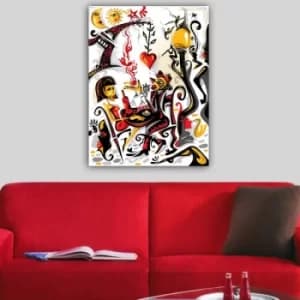 237801148_70100 Multicolor Decorative Canvas Painting