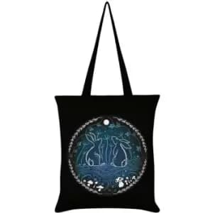 Moonlit Tryst Tote Bag (One Size) (Black/White/Navy) - Grindstore