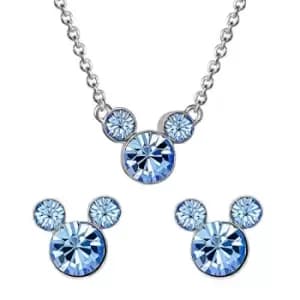 Disney Mickey Mouse Light blue Costume Birthstone Earring & Necklace Gift Set SH00519RDECL.PH