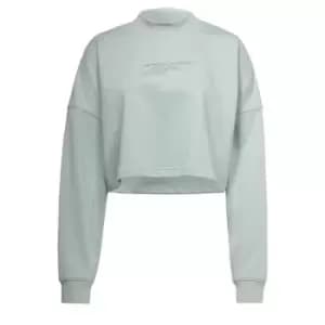 Reebok Studio Vector Knit Crew Sweatshirt Womens - Seaside Grey