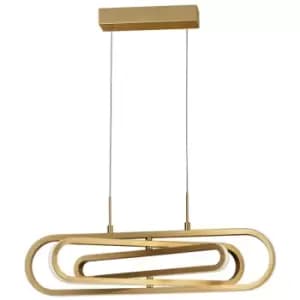 Merano - Antonino Integrated LED Pendant Ceiling Light Gold Aluminium LED 50W 3500Lm 3000K