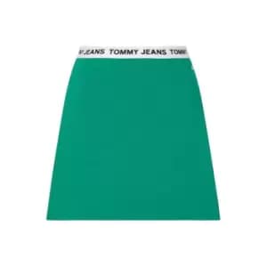 Tommy Jeans Tjw Logo Waistband Skirt - Green