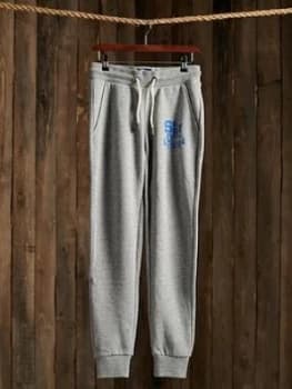 Superdry Track & Field Classic Joggers, Light Grey, Size 6, Women