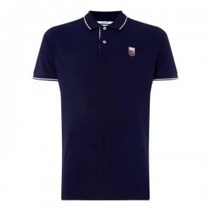 Gant LM Twin Short Sleeve Polo Shirt - Blue 433