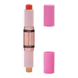 Revolution Blush & Highlight Stick - Coral Dew