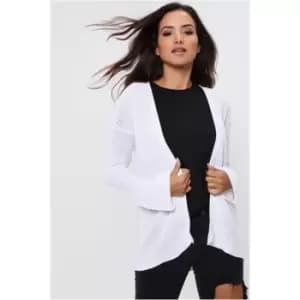 I Saw It First Flared Sleeve Cardigan - White