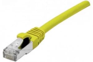 0.5m Cat6a FUTP LSZH Snagless Yellow