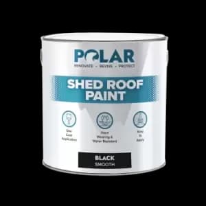 Polar Specialist Coatings Polar Shed Roof Paint 2.5 Litres Black