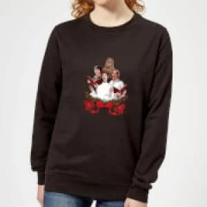 Star Wars Jedi Carols Womens Christmas Sweatshirt - Black