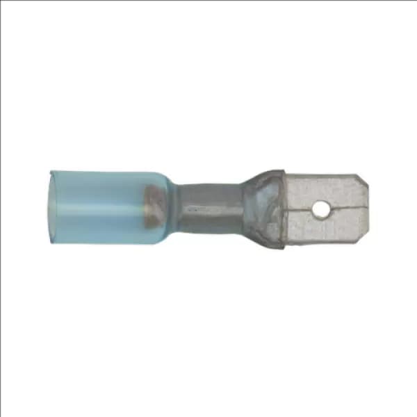 Genuine SEALEY BTSPM25 Heat Shrink Push-On Terminal 6.3mm Male Blue Pack of 25