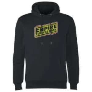 Star Wars Empire Strikes Back Logo Hoodie - Black