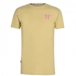 11 Degrees Contrast T Shirt - Camel/Bubble