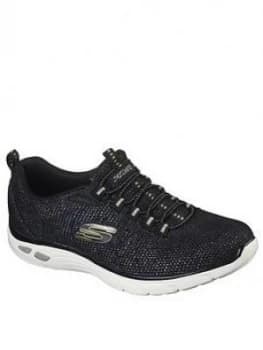 Skechers Empire D'Lux Charming Grace Trainer - Black Multi